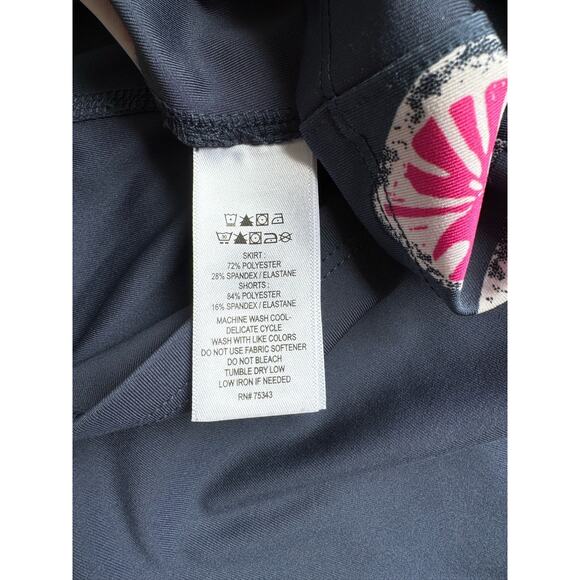 Tommy Bahama golf sports Athleisure skort UPF 50 wicking gray tropical womns. XL - Picture 6 of 7